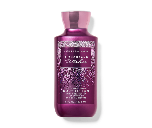 Crema Corporal para Mujer, Bath and Body Works, Línea Thousand Wishes - Amaru Comercializadora