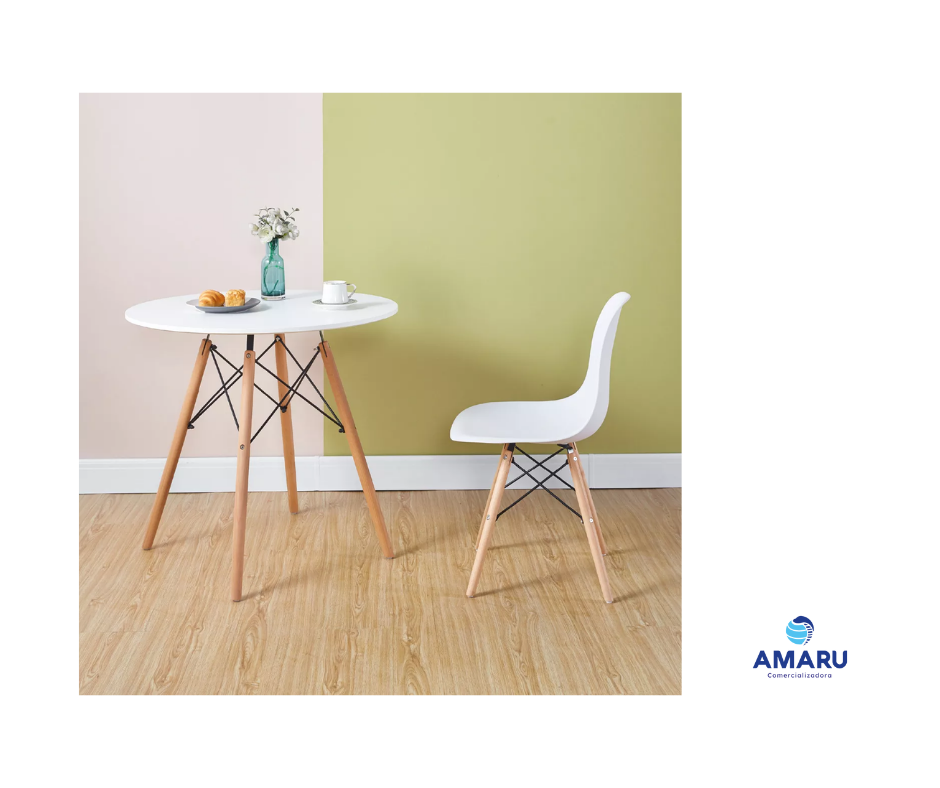 Silla Eames Minimalista, Moderna, Ergonómica Y Resistente