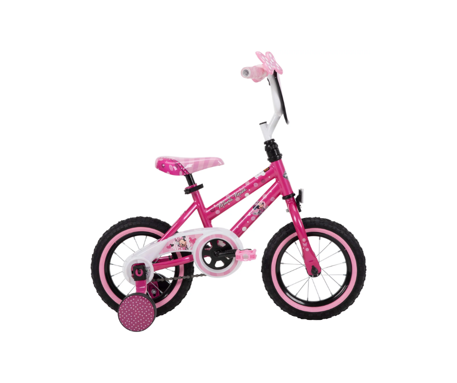 Bicicleta Niña, Huffy R12, Minnie Mouse, Nuevo, Estética 95%